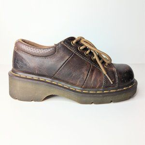 Dr. Martens vintage brown leather lace-up oxfords size 7